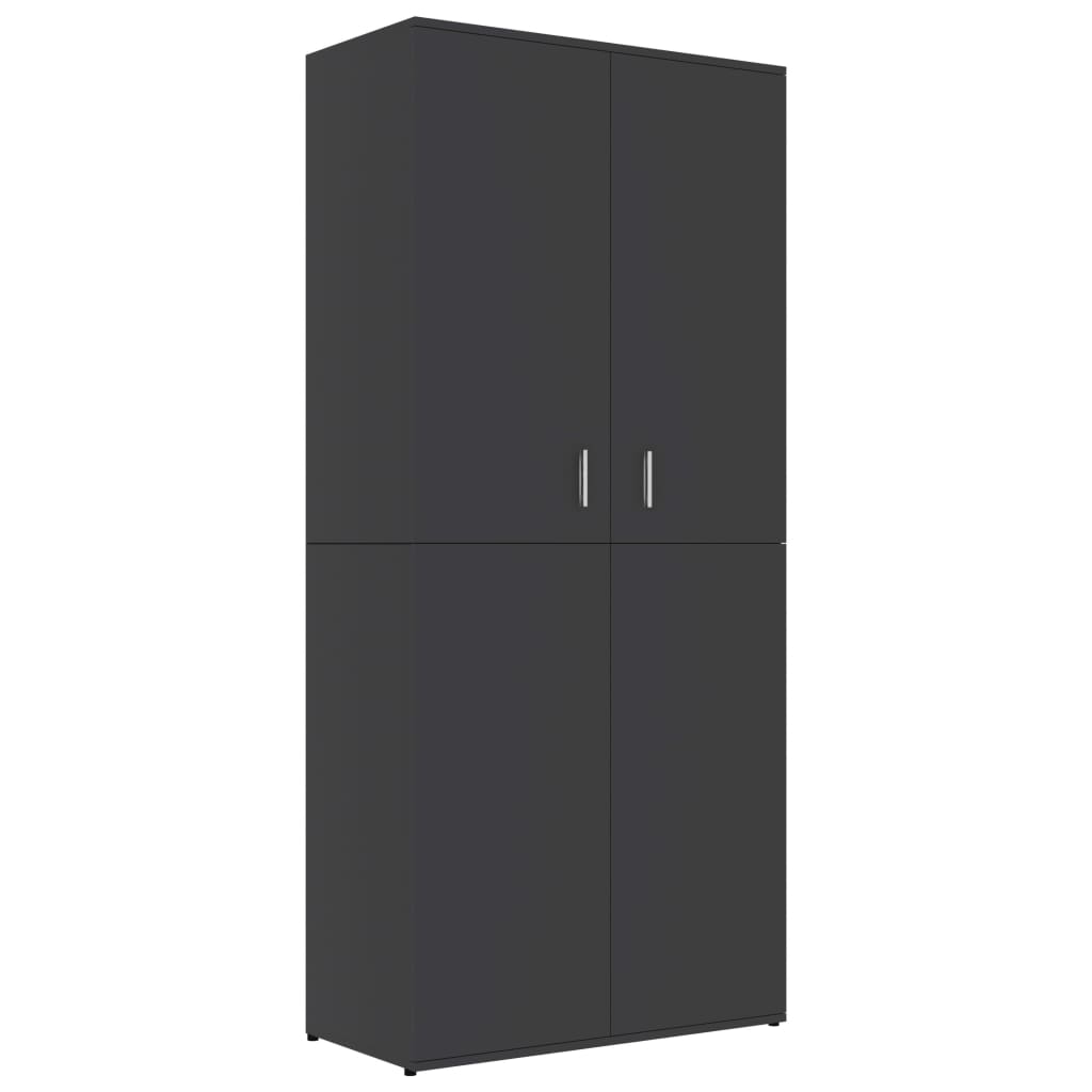 Shoe Cabinet Grey 80x39x178 cm Engineered Wood