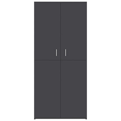 Shoe Cabinet Grey 80x39x178 cm Engineered Wood