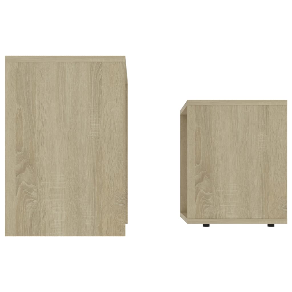 Coffee Table Set Sonoma Oak 48x30x45 cm Engineered Wood