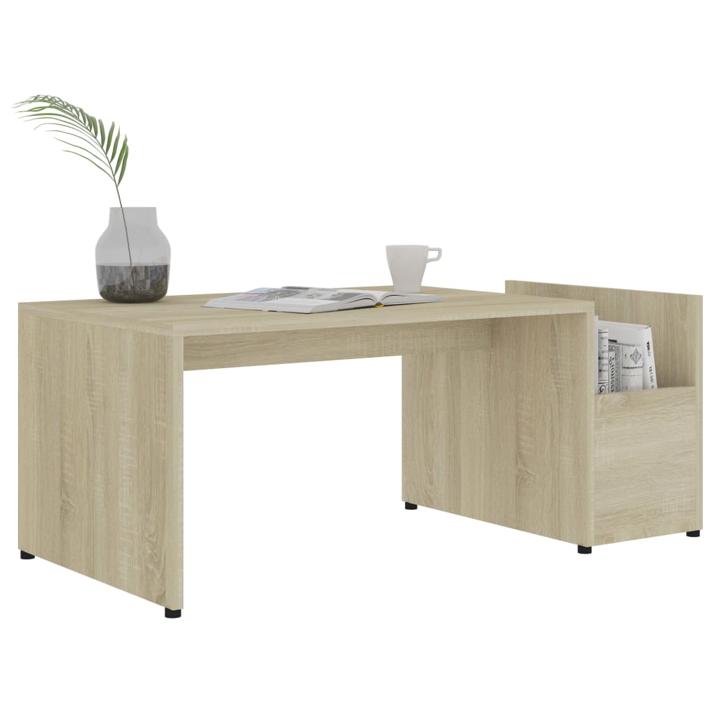 Coffee Table Sonoma Oak 90x45x35 cm Engineered Wood