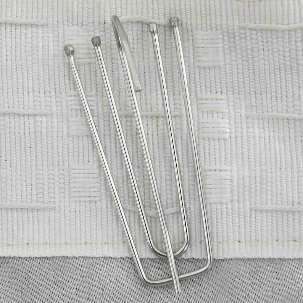 Linen-Look Blackout Curtains with Hooks 2 pcs Beige 140x245 cm