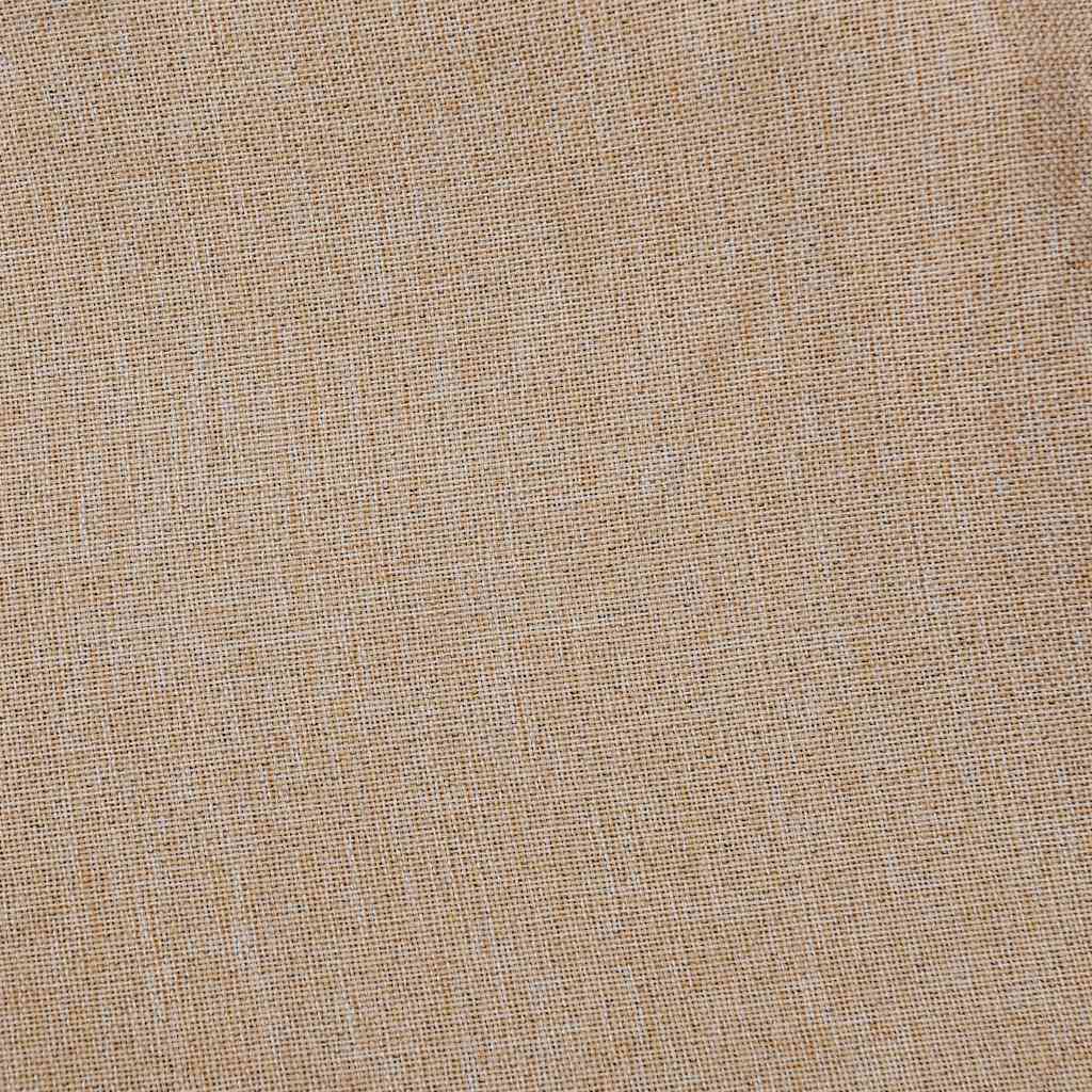 Linen-Look Blackout Curtains with Hooks 2 pcs Beige 140x245 cm