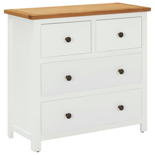 Chest of Drawers 80x35x75 cm Solid Oak Wood