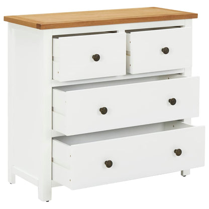 Chest of Drawers 80x35x75 cm Solid Oak Wood