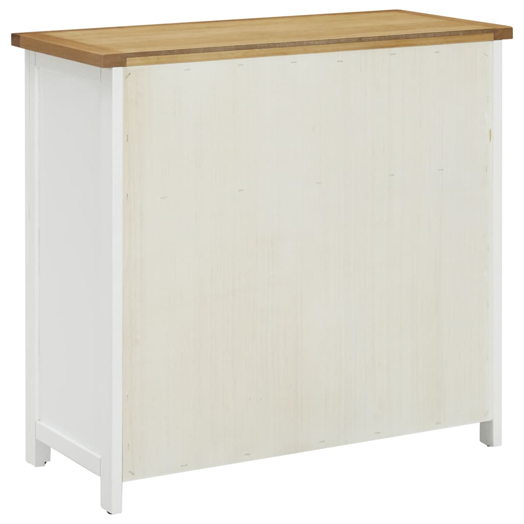 Chest of Drawers 80x35x75 cm Solid Oak Wood