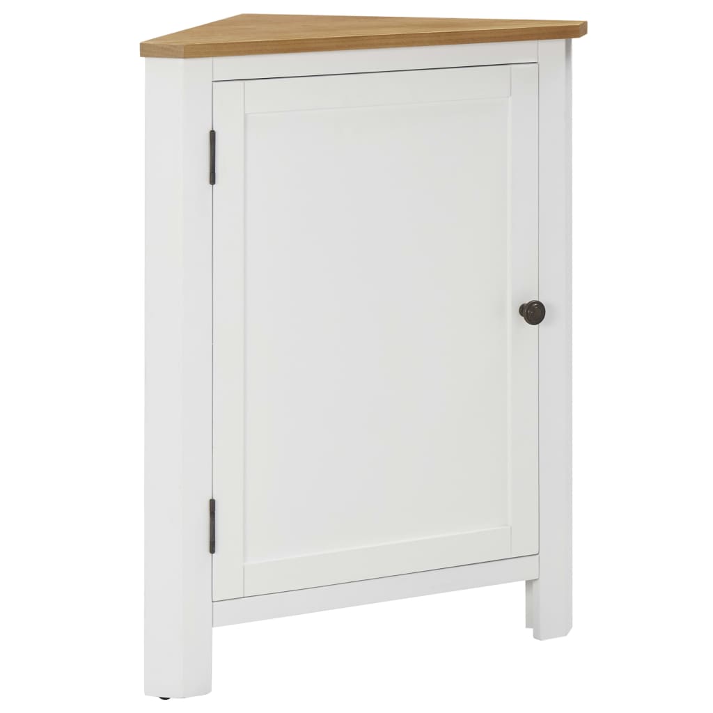 Corner Cabinet 59x45x80 cm Solid Oak Wood