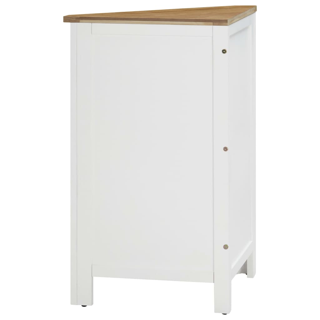 Corner Cabinet 59x45x80 cm Solid Oak Wood