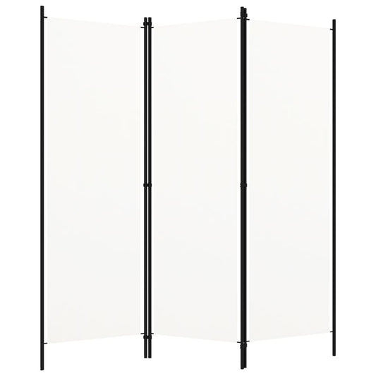 3-Panel Room Divider White 150x180 cm