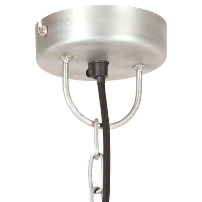 Industrial Hanging Lamp 25 W Silver Round 42 cm E27