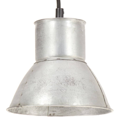 Hanging Lamp 25 W Silver Round 17 cm E27