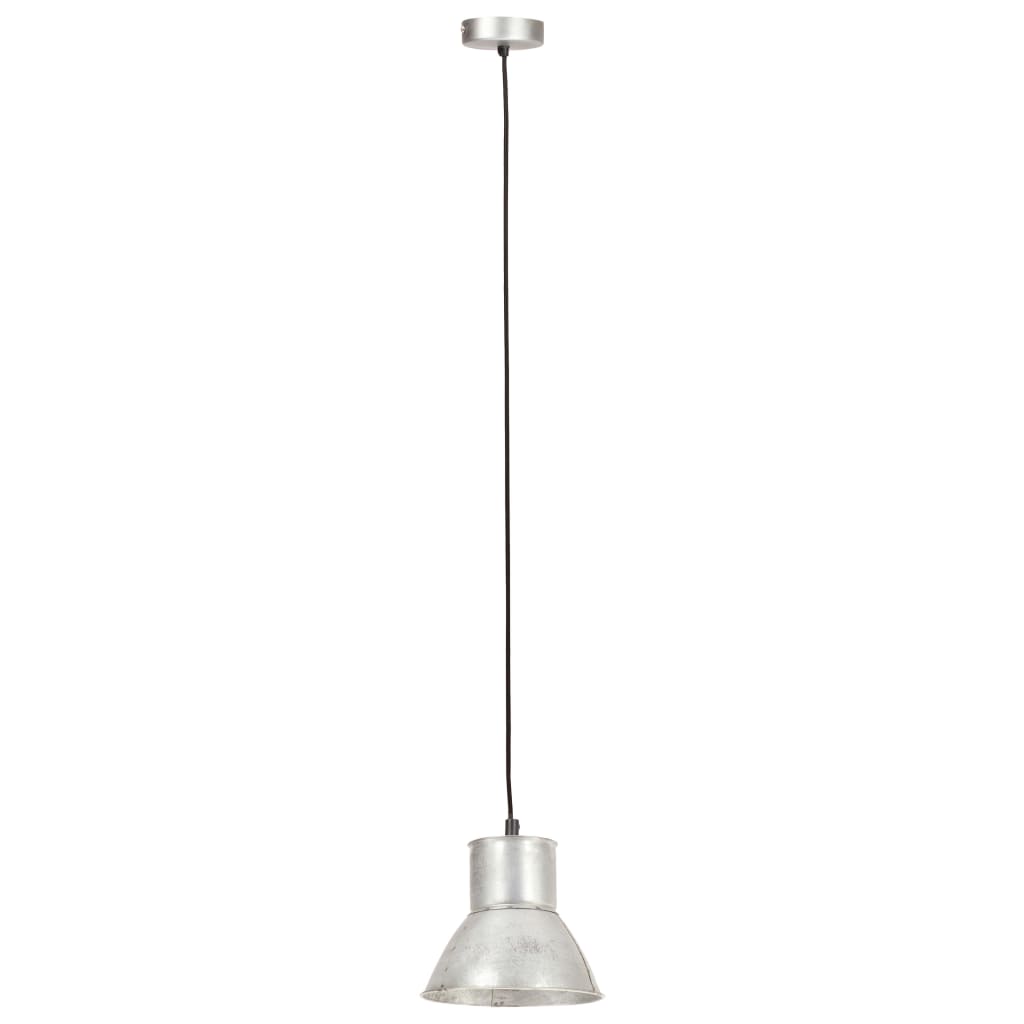 Hanging Lamp 25 W Silver Round 17 cm E27