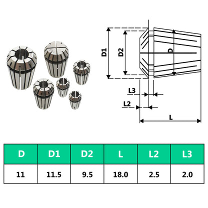 ER11 Collets 13 pcs Turning Tool Set