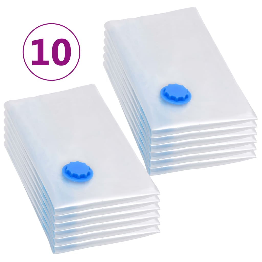 Vacuum Travel Storage Bags Clothing Bags 80x60 cm 10 pcs