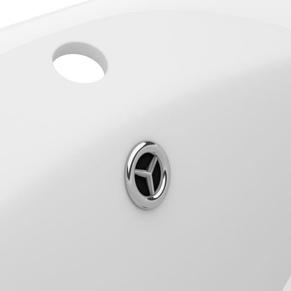 Luxury Basin Overflow Oval Matt White 58.5x39 cm Ceramic