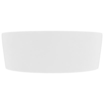 Luxury Wash Basin with Overflow Matt White 36x13 cm Ceramic