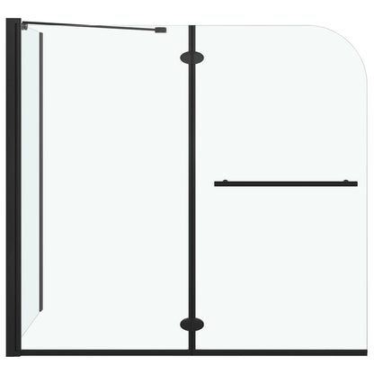 Bi-Folding Shower Enclosure ESG 120x68x130 cm Black