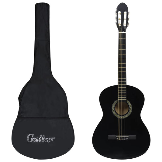 Classical Guitar for Beginner with Bag Black 4/4 39"