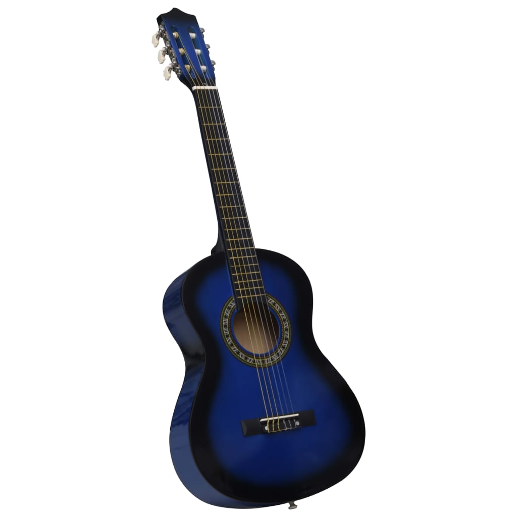 Classical Guitar for Beginner and Kid with Bag Blue 1/2 34"