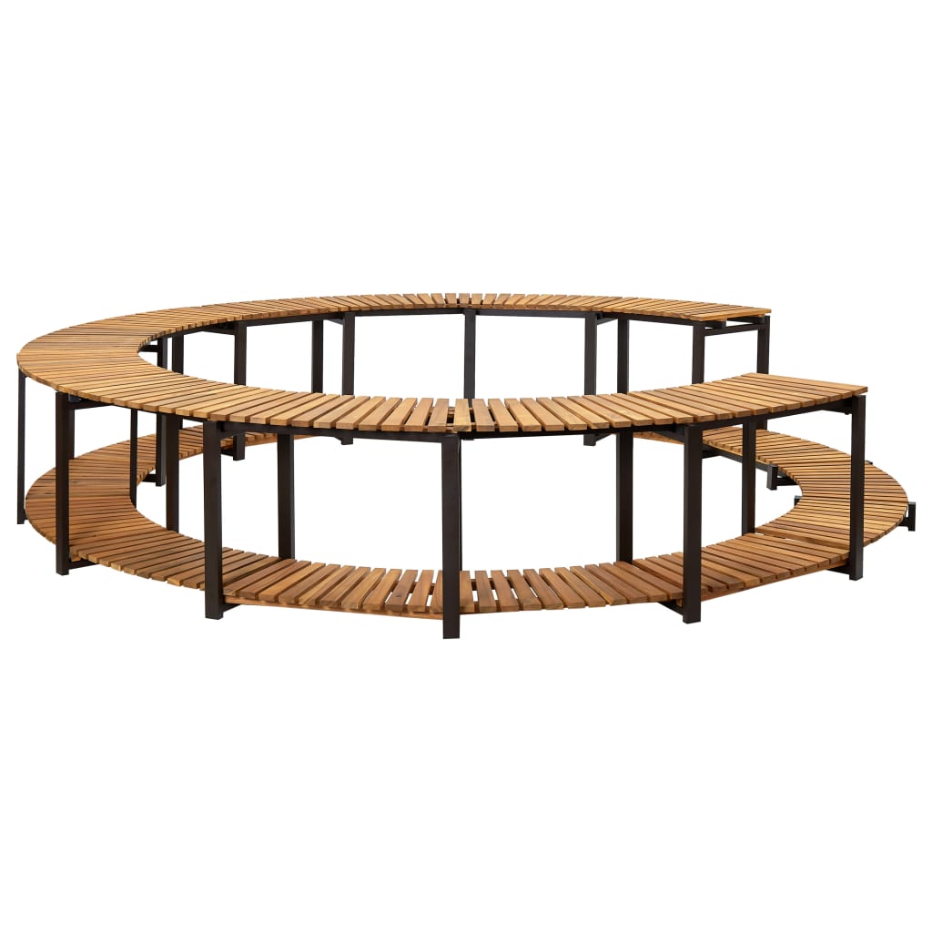 Spa Surround 273x53 cm Solid Acacia Wood