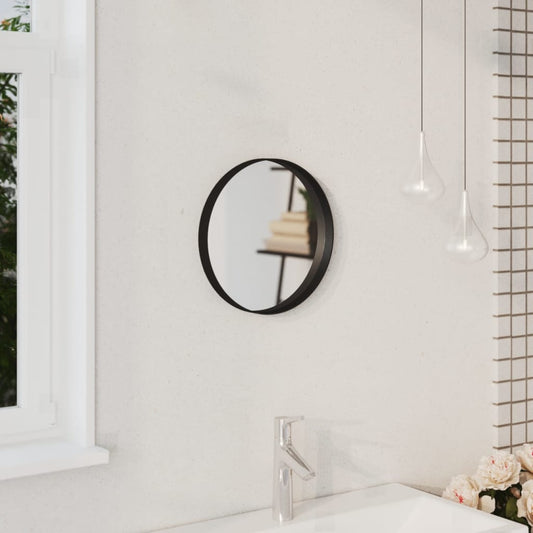 Wall Mirror Black 30 cm