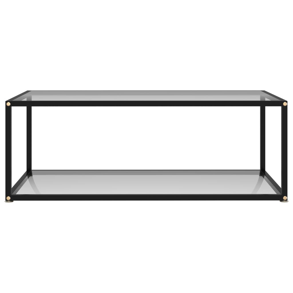 Coffee Table Transparent 100x50x35 cm Tempered Glass