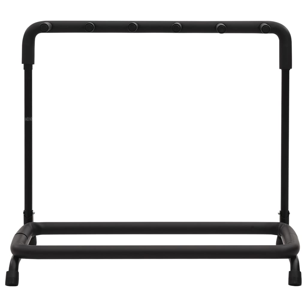 Folding Guitar Stand with 5 Sections Black 74x41x66 cm Steel