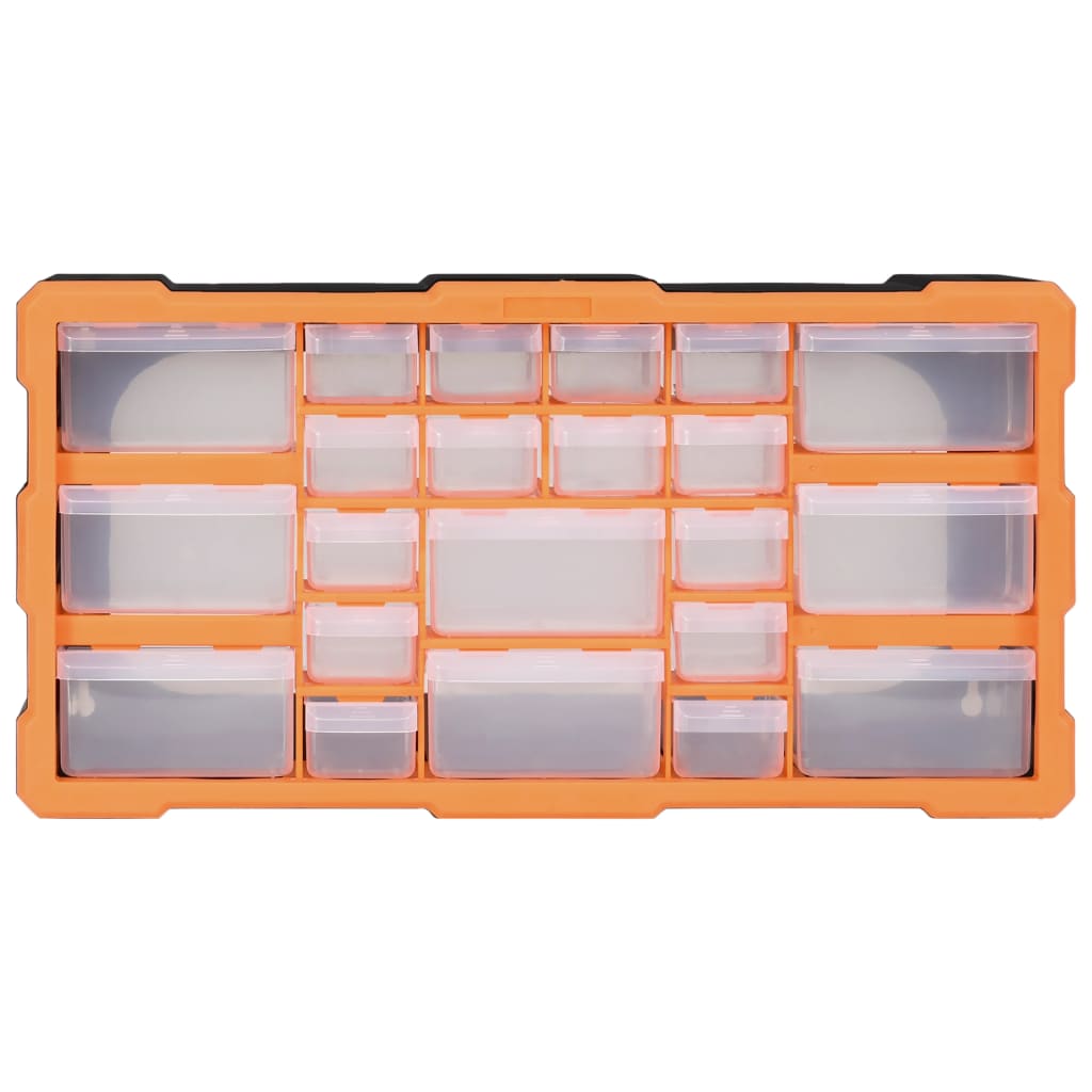 Multi-drawer Organiser with 22 Drawers 49x16x25.5 cm