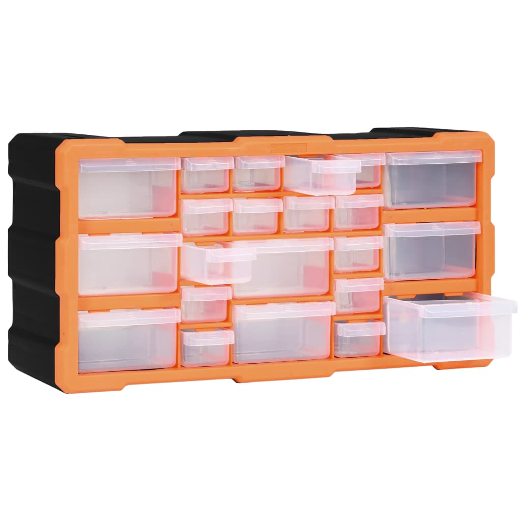 Multi-drawer Organiser with 22 Drawers 49x16x25.5 cm