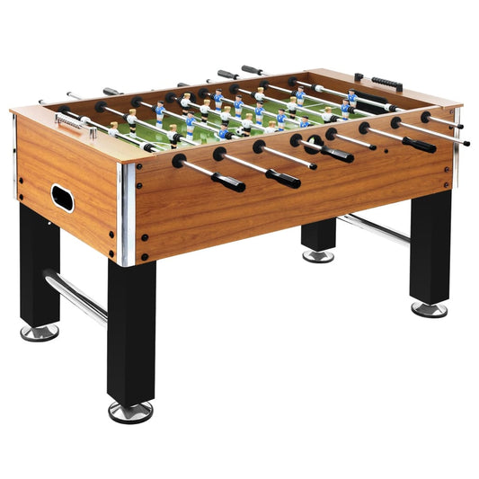 Football Table Steel 60 kg 140x74.5x87.5 cm Light Brown and Black