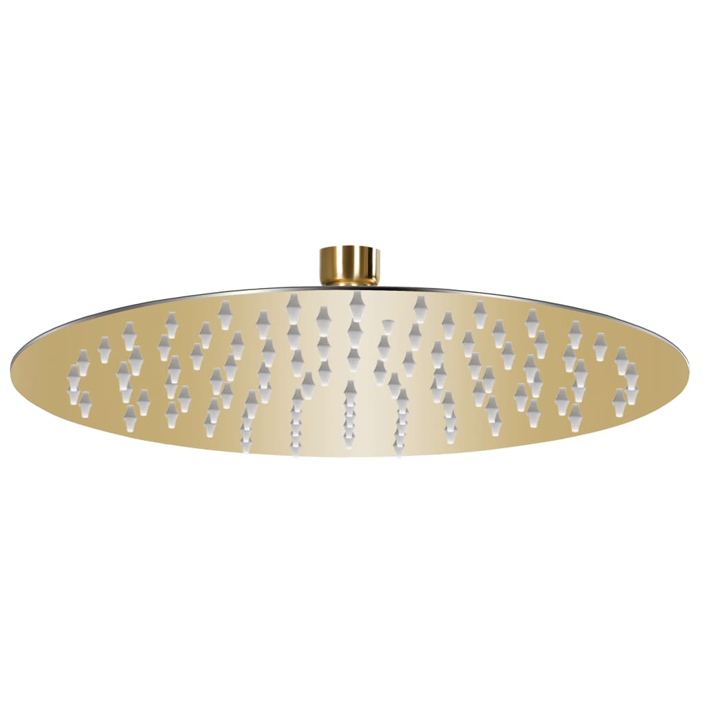 Rain Shower Head Stainless Steel 25 cm Round Gold