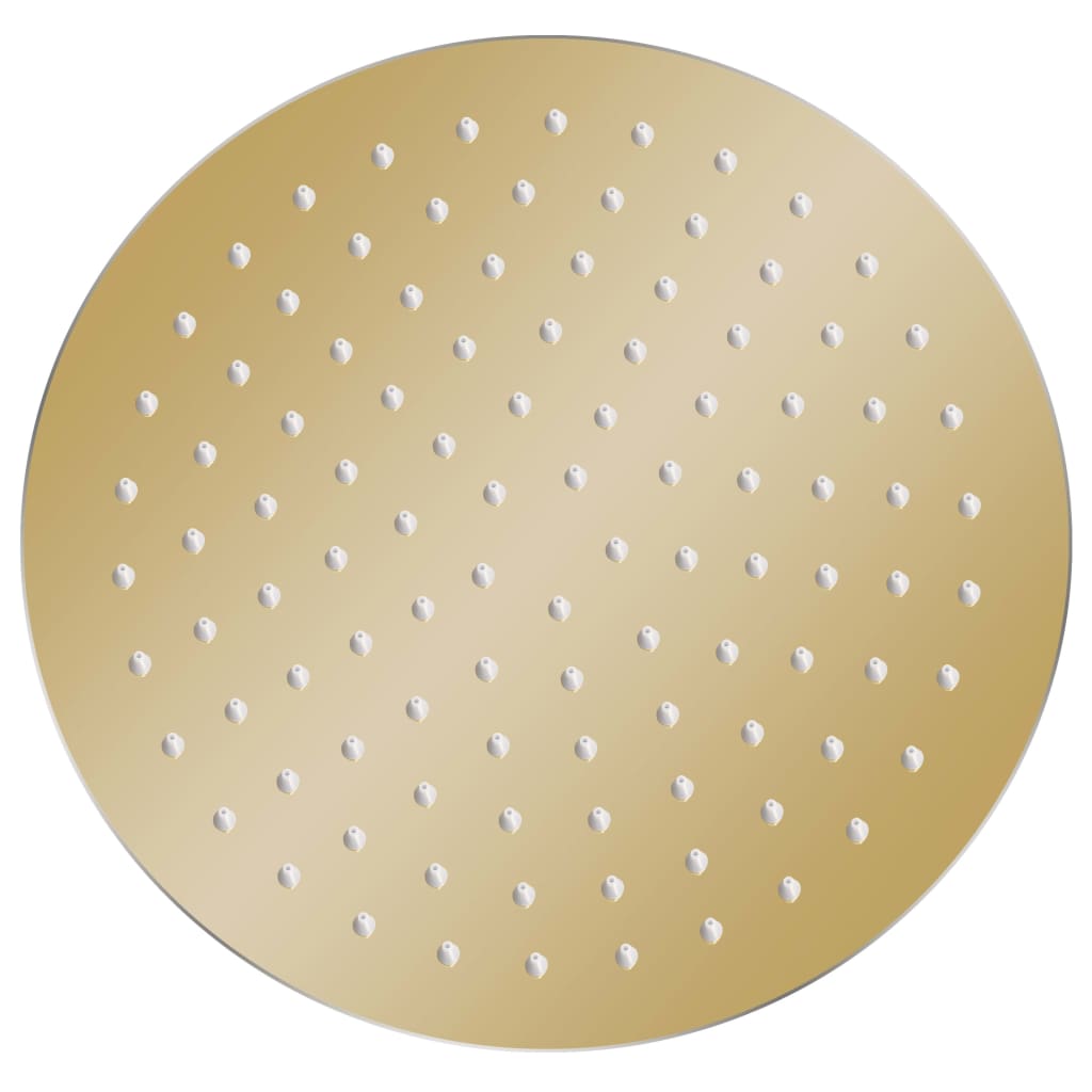 Rain Shower Head Stainless Steel 25 cm Round Gold