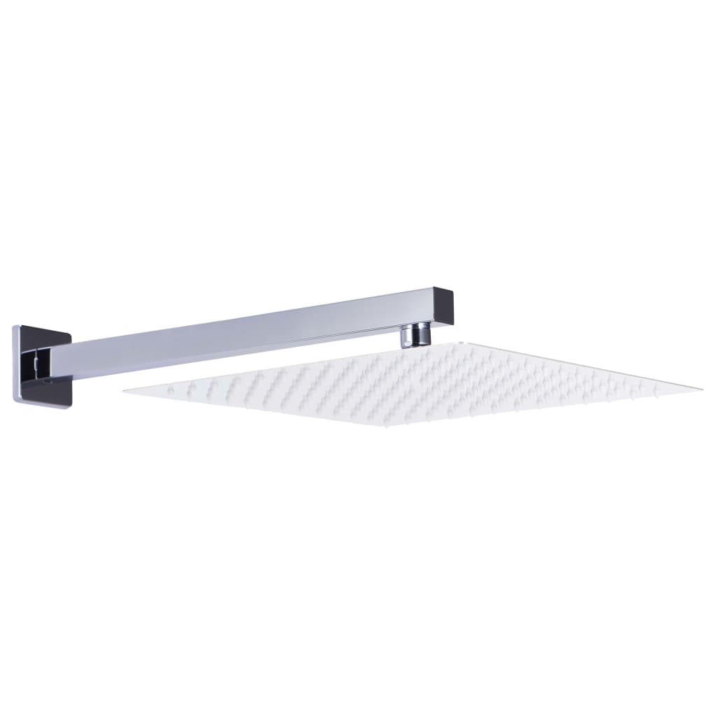 Shower Support Arm Square Stainless Steel 201 Silver 30 cm