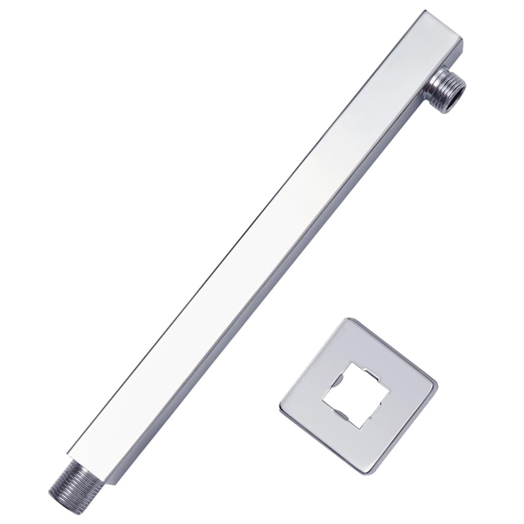 Shower Support Arm Square Stainless Steel 201 Silver 30 cm