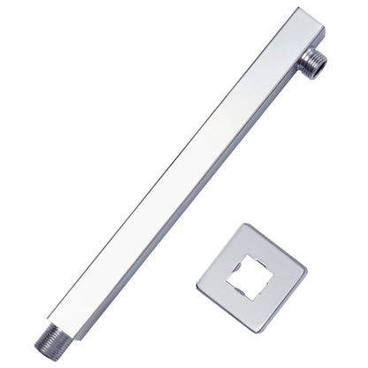 Shower Support Arm Square Stainless Steel 201 Silver 30 cm