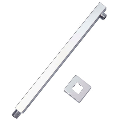 Shower Support Arm Square Stainless Steel 201 Silver 40 cm