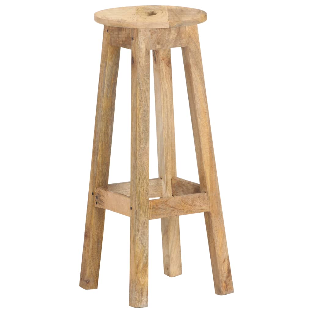 Bar Stools 2 pcs Solid Mango Wood