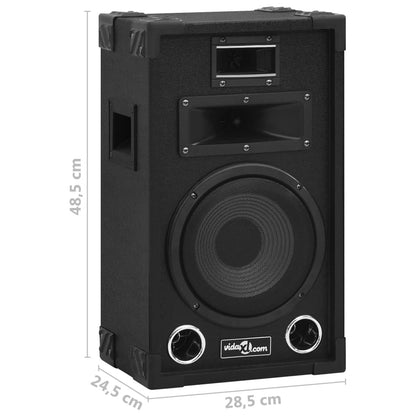 Professional Passive Hifi Stage Speakers 2 pcs 800 W Black