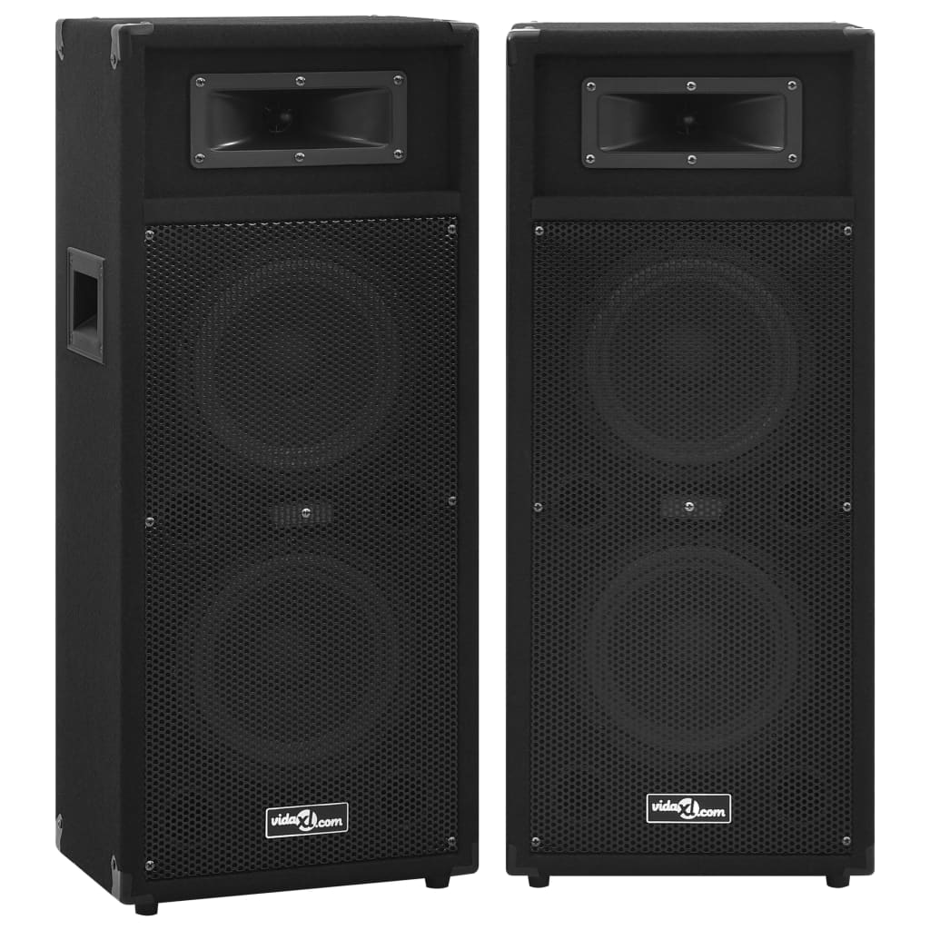 Professional Passive Hifi Stage Speakers 2 pcs 1000 W Black