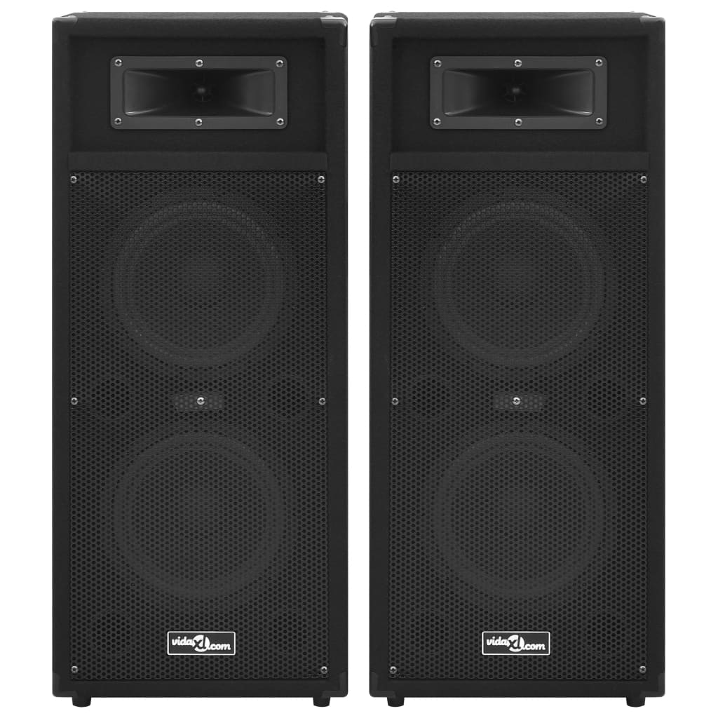 Professional Passive Hifi Stage Speakers 2 pcs 1000 W Black