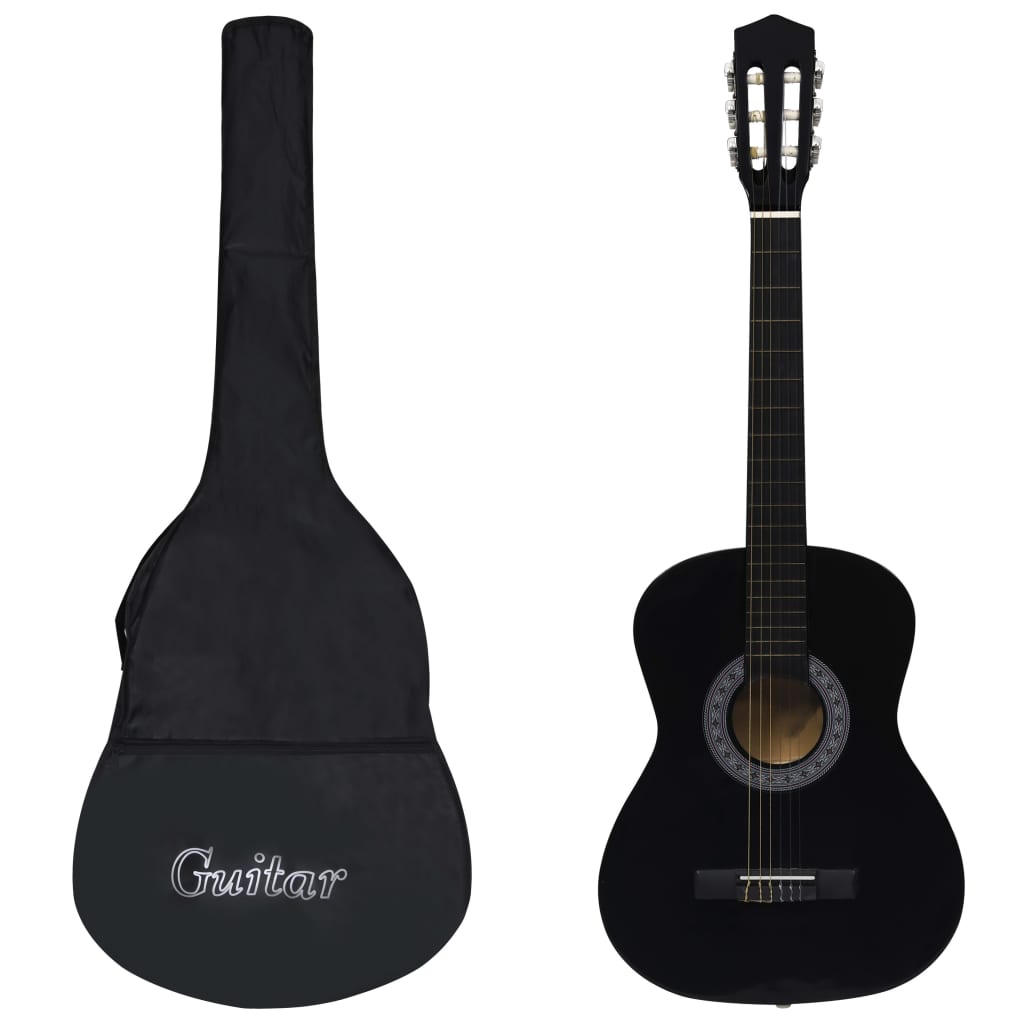 Classical Guitar for Beginner with Bag Black 3/4 36"