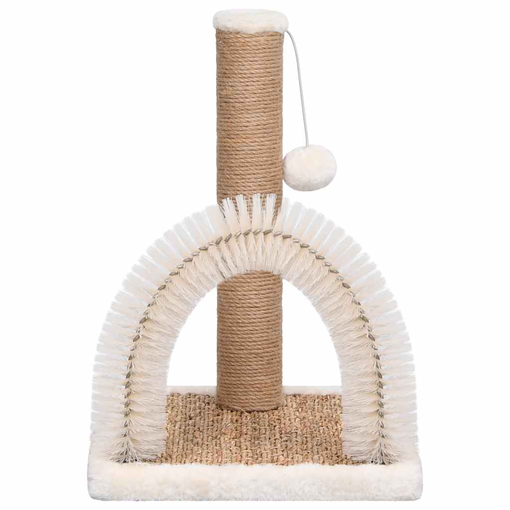 Cat Tree with Arch Grooming Brush and Scratch Post