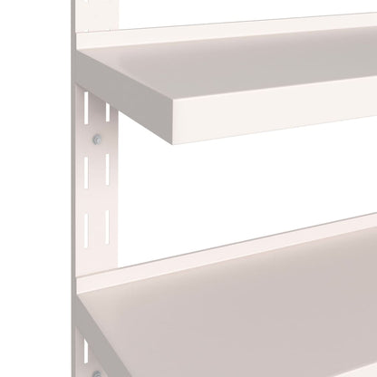 2-Tier Floating Wall Shelves 2 pcs Stainless Steel 300x30 cm