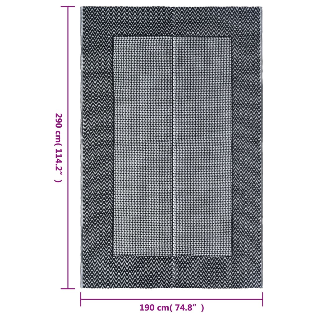 Outdoor Carpet Grey 190x290 cm PP