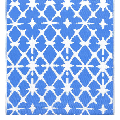 Outdoor Carpet Blue and White 80x150 cm PP