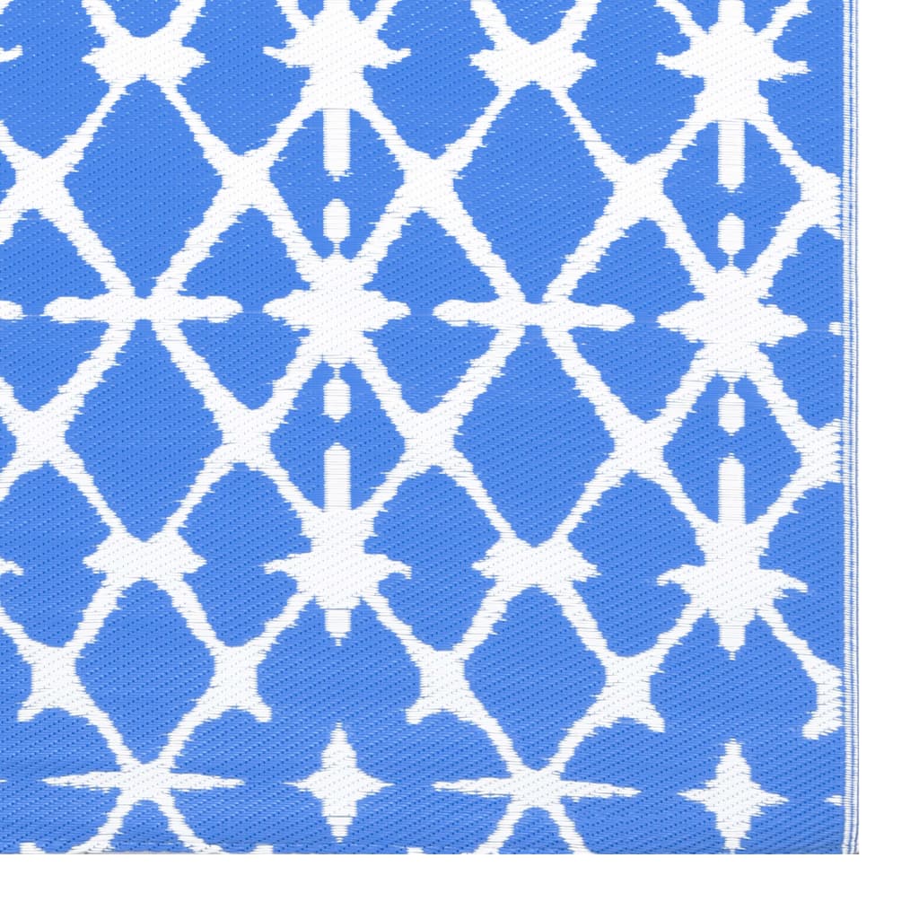 Outdoor Carpet Blue and White 80x150 cm PP