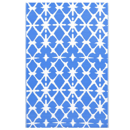 Outdoor Carpet Blue and White 120x180 cm PP