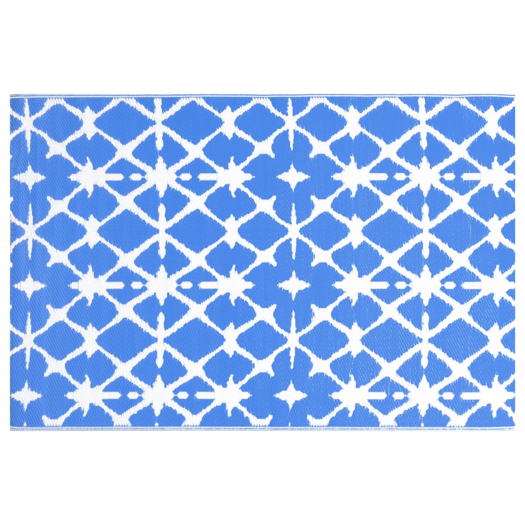 Outdoor Carpet Blue and White 120x180 cm PP