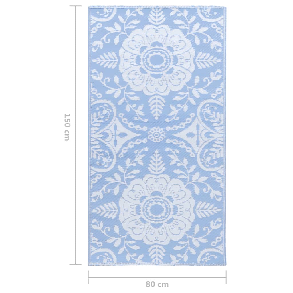 Outdoor Carpet Baby Blue 80x150 cm PP