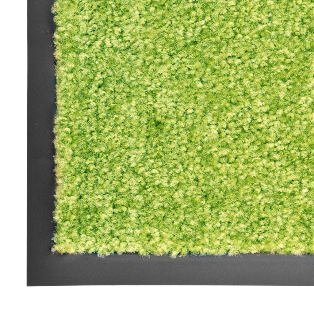 Doormat Washable Green 40x60 cm