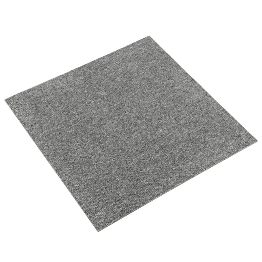 Carpet Floor Tiles 20 pcs 5 m² 50x50 cm Grey